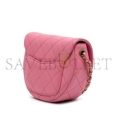 CHANEL SACS À MAIN CHANEL T. CUIR ROSE AS3867 (19*15*7.5cm) 